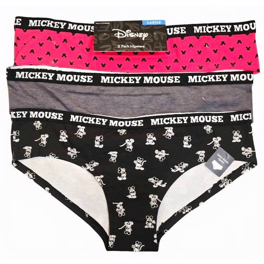 Briefly Stated X Disney Mickey Mouse 3-Pack Hipsters